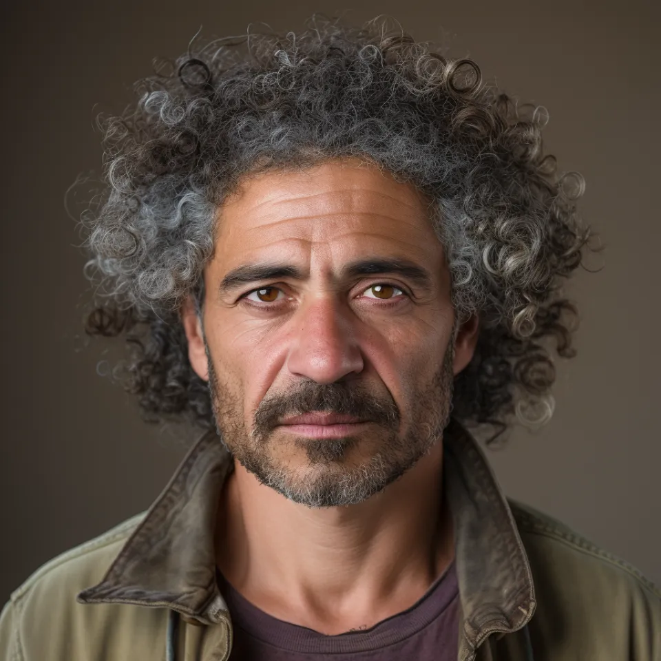 Homem escritor português sentado sala